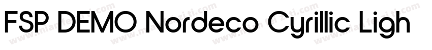 FSP DEMO Nordeco Cyrillic Light Bol字体转换